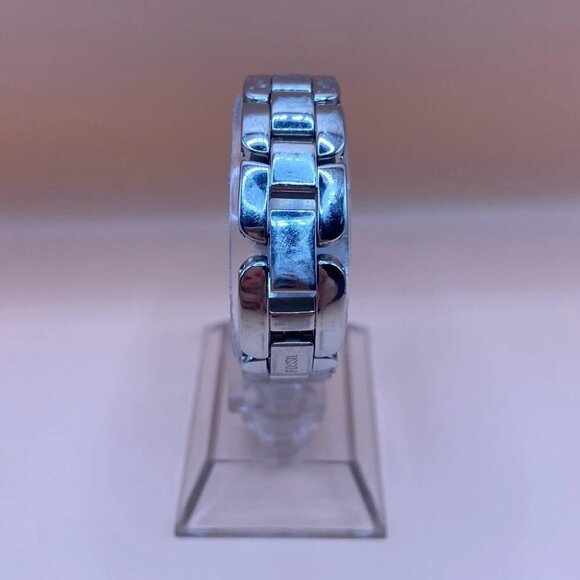 Fossil Watch F2  ES-9519 All Stainless‎ Steel Silver Tone Stick Analog Quartz - Picture 4 of 13